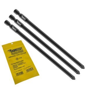 3pcs 130mm PH2 Autofeed Bits for SENCO DuraSpin DS200 DS202 DS205 EA0122 and TYREX D404-14V - SC130PH2_3