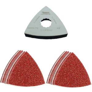 41pcs SuperCut Large Sanding Pad and Sanding Sheets Kit - SC41SPK80
