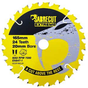 1pc 165mm 24T Saw Blade - SCCSF165CL24