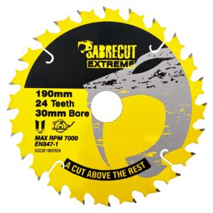 1pc 190mm 24T Saw Blade - SCCSF190CR24