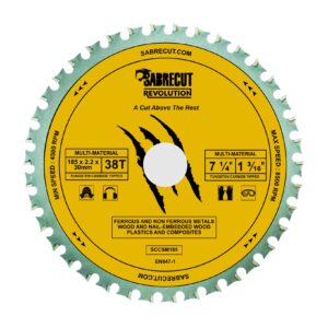 1pc 185mm 38T Multi-Material Circular Saw Blade - SCCSM185_38