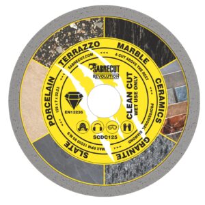 1pc 125mm Continuous Rim Diamond Cutting Disc - SCDC125