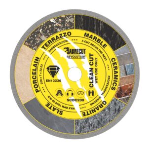 1pc 200mm Continuous Rim Diamond Cutting Disc - SCDC200