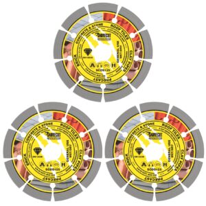 3pcs 125mm Segmented Diamond Cutting Discs - SCDS125_3