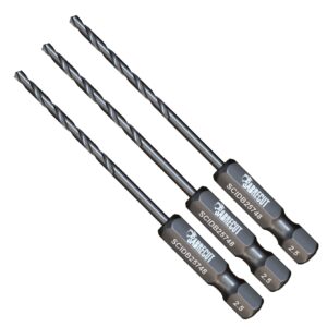 3pcs 2.5mm HSS Impact Drill Bits - SCIDB25748_3