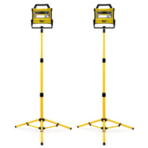 2pcs Li-Ion Rechargeable LED Lights With 2 Tripods - SCLED706_K3