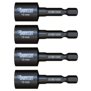4pcs 10mm Hex Head Socket Driver Bits - SCND1050_4
