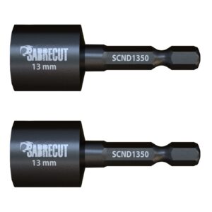 2pcs 13mm Hex Head Socket Driver Bits - SCND1350_2