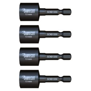4pcs 13mm Hex Head Socket Driver Bits - SCND1350_4