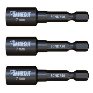 3pcs 7mm Hex Head Socket Driver Bits - SCND750_3