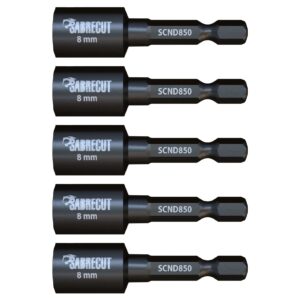 5pcs 8mm Hex Head Socket Driver Bits - SCND850_5