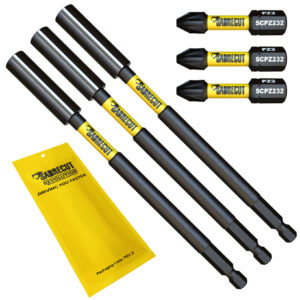 3pcs 152mm Magnetic Impact Bit Holders - SCP14150M_3