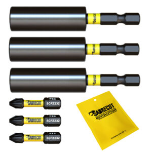 3pcs 60mm Magnetic Impact Bit Holders - SCP1460M_3