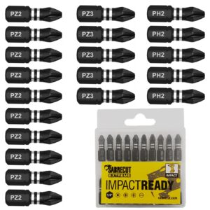 20pcs 25mm Mixed Impact Screwdriver Bits - SCPB25_20