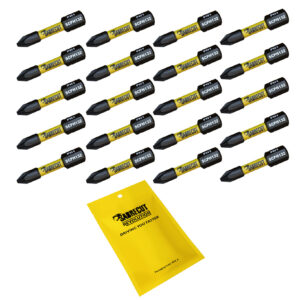 20pcs 32mm Phillips (PH1) Impact Screwdriver Bits - SCPH132_20