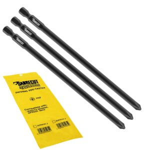 3pcs 157mm PH2 Autofeed Bits for Makita BFR550 DFR550 6843 - SCPH2157_3