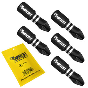5pcs 25mm Phillips (PH2) Impact Screwdriver Bits - SCPH225_5