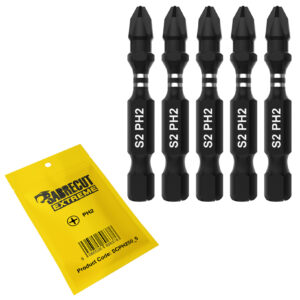 5pcs 50mm Phillips (PH2) Impact Screwdriver Bits - SCPH250_5