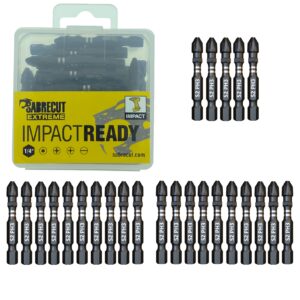 25pcs 50mm Phillips (PH3) Impact Screwdriver Bits - SCPH350_25