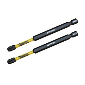 2pcs 89mm Phillips (PH3) Impact Screwdriver Bits - SCPH389_2