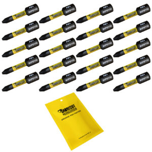 20pcs 32mm Pozidriv (PZ1) Impact Screwdriver Bits - SCPZ132_20