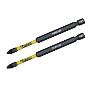 2pcs 89mm Pozidriv (PZ1) Impact Screwdriver Bits - SCPZ189_2