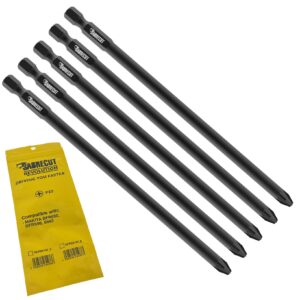 5pcs 157mm PZ2 Autofeed Bits for Makita BFR550 DFR550 6843 - SCPZ2157_5
