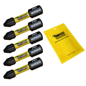 5pcs 32mm Pozidriv (PZ2) Impact Screwdriver Bits - SCPZ232_5