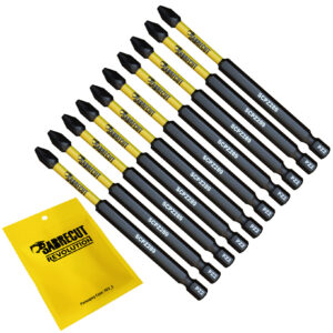 10pcs 89mm Pozidriv (PZ2) Impact Screwdriver Bits - SCPZ289_10