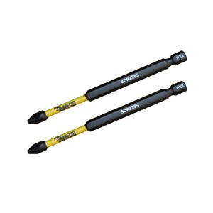 2pcs 89mm Pozidriv (PZ2) Impact Screwdriver Bits - SCPZ289_2