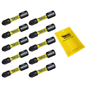 10pcs 32mm Pozidriv (PZ3) Impact Screwdriver Bits - SCPZ332_10