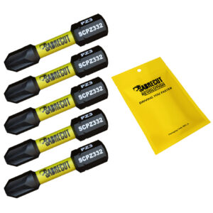 5pcs 32mm Pozidriv (PZ3) Impact Screwdriver Bits - SCPZ332_5