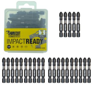 25pcs 50mm Pozidriv (PZ3) Impact Screwdriver Bits - SCPZ350_25
