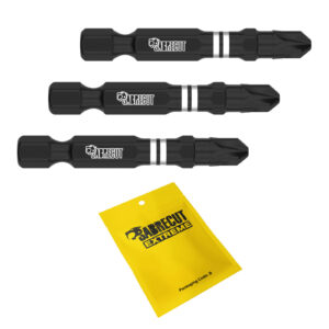 3pcs 50mm Pozidriv (PZ3) Impact Screwdriver Bits - SCPZ350_3
