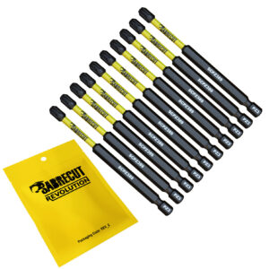 10pcs 89mm Pozidriv (PZ3) Impact Screwdriver Bits - SCPZ389_10