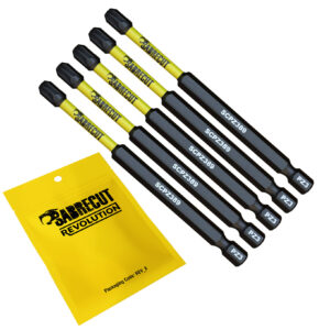 5pcs 89mm Pozidriv (PZ3) Impact Screwdriver Bits - SCPZ389_5