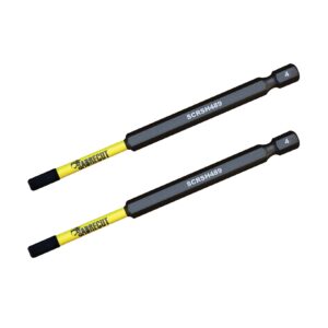 2pcs 89mm Hex (H4) Impact Screwdriver Bits - SCRH489_2