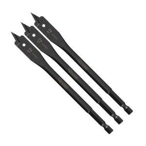 3pcs 12mm x 152mm Impact Rated Spade Bits - SCRIW12_3