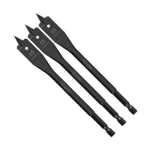 3pcs 15mm x 152mm Impact Rated Spade Bits - SCRIW15_3