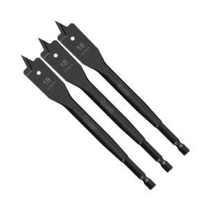 3pcs 18mm x 152mm Impact Rated Spade Bits - SCRIW18_3