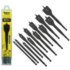 12pcs 6mm - 32mm Impact Rated Spade Bits Kit - SCRIWK12