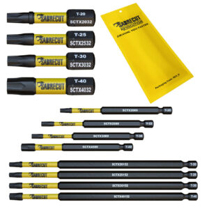 12pcs TORX Mixed (TX) Impact Screwdriver Bits - SCRK12TX