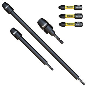 6pcs Mixed TUFFCHUCK Impact Bit Holders and 32mm Bits Kit - SCRK6