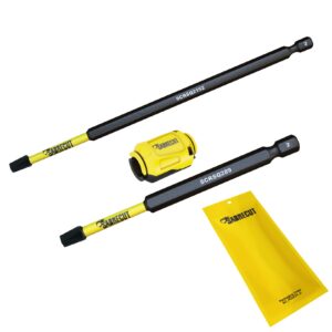 3pcs SQ2 Mixed Impact Screwdriver Bits and Bit Booster Kit for Kreg Pocket Hole Jig - SCRKSQ2KR