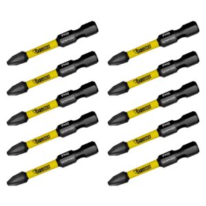 10pcs 50mm Phillips (PH2) Impact Screwdriver Bits - SCRPH250_10