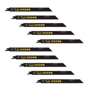 10pcs S1122BF 225mm 14TPI Reciprocating Saw Blades - SCRS1122BF_10