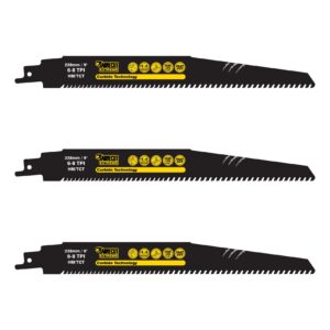 3pcs S1156XHM 228mm 6-8TPI Tungsten Carbide Reciprocating Saw Blades - SCRS1156XHM_3
