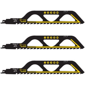 3pcs S1243HM 305mm 2TPI Tungsten Carbide Reciprocating Saw Blades - SCRS1243HM_3