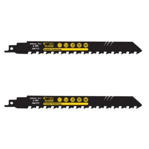 2pcs S1543HM 240mm 2TPI Tungsten Carbide Reciprocating Saw Blades - SCRS1543HM_2