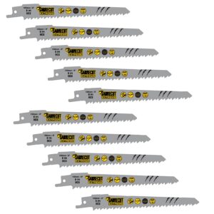 10pcs S644D 150mm 6TPI Reciprocating Saw Blades - SCRS644D_10